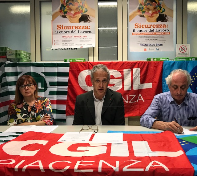 Primo Maggio 2018: due manifestazioni a Piacenza e Monticelli e novità in piazza Cavalli con un dibattito sulla sicurezza sul lavoro e non solo